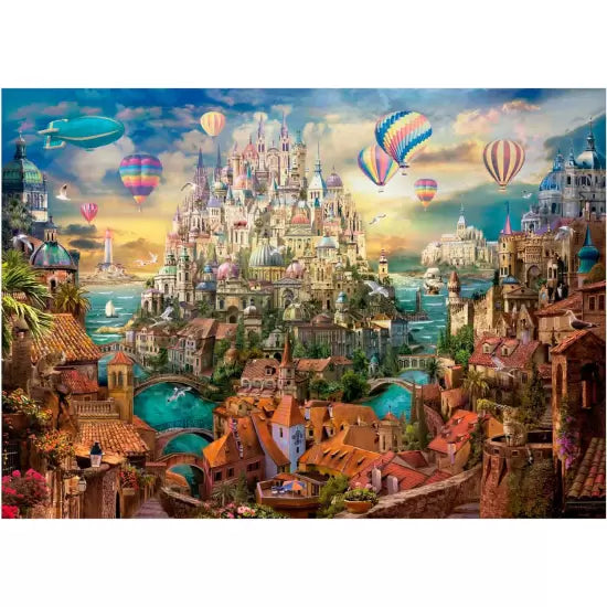 Construcciones Y Puzzles Educa Puzzle 2000 Piezas La Ciudad De Los Sueños multicolor para niños