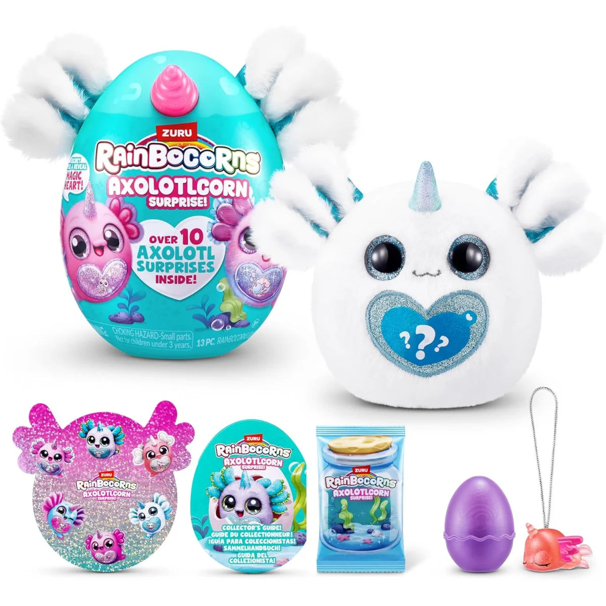 Figuras Y Minimundos Zuru Rainbocorns-Axololotcorn Sorpresa 10 Sorpresas En El Interior multicolor para niños