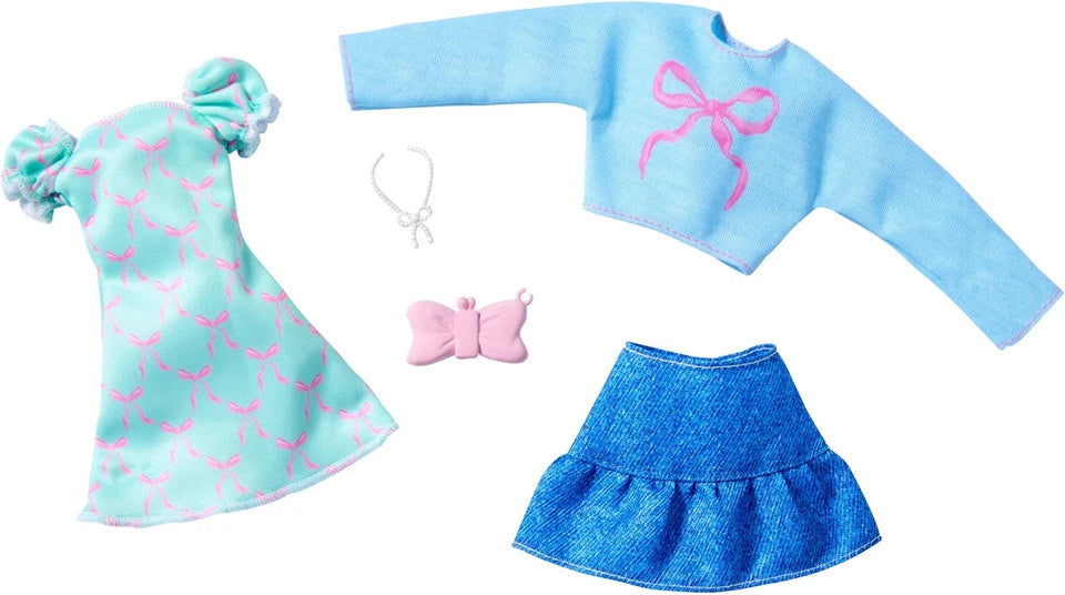 Muñecas Y Peluches Mattel Games Barbie Pack 2 Look De Moda Azules azul para niños