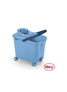 Set De Limpieza Mery Cubo Con Ruedas  azul para