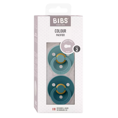 Lactancia Bibs 81063-Verde 2 Chupetes Bibs Colour Round Island Sea/Forest Like para mundo bebé