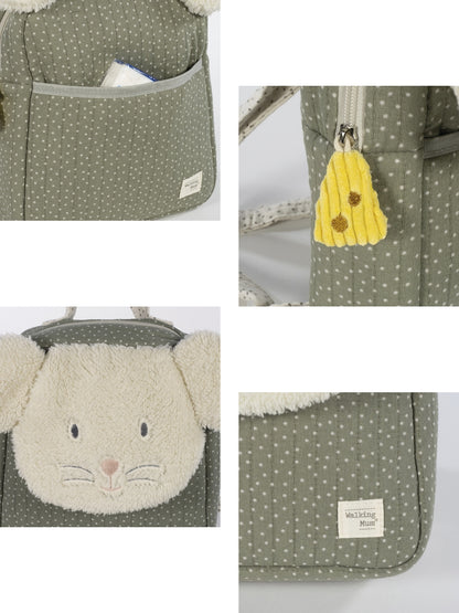Paseo Walking Mum Mochila Ratoncito Topito Poppy Musgo verde para bebe