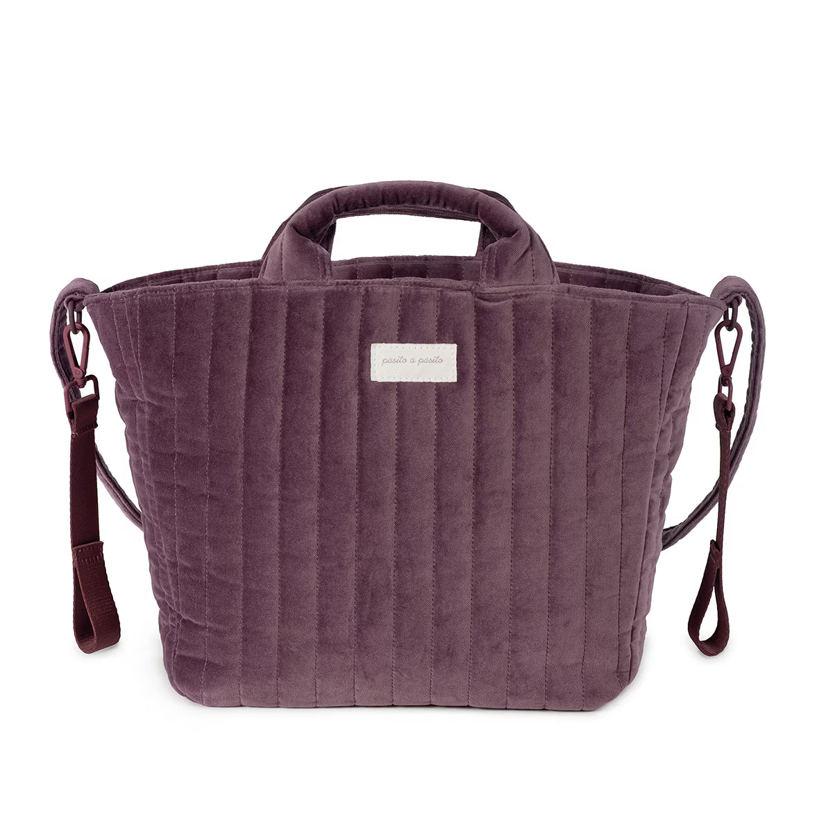 Paseo Pasito A Pasito Bolso Canastilla Cherry Velvet cereza para bebe
