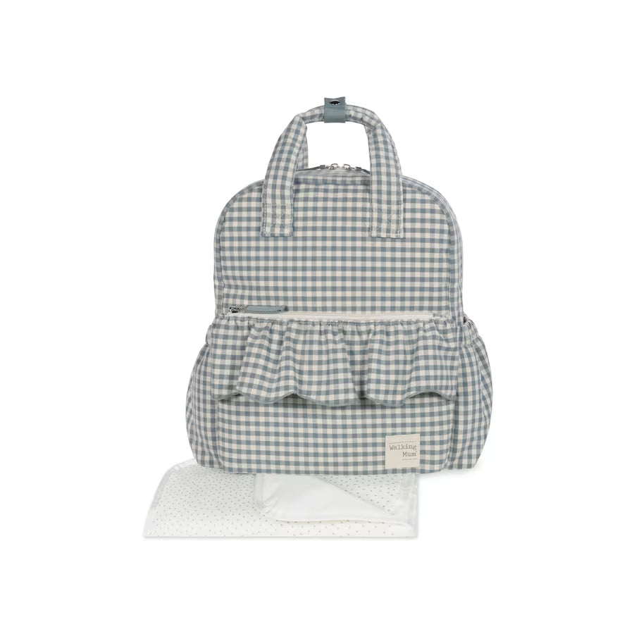 Bolsos Y Mochilas Walking Mum Mochila Praliné Vichy Matcha multicolor para bebe