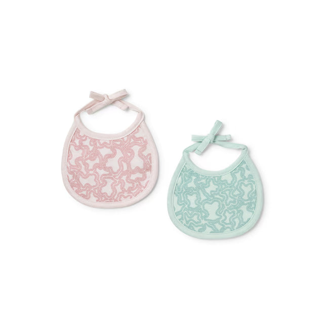Lactancia Tous Set 2 Baberos Kaos verde para bebe